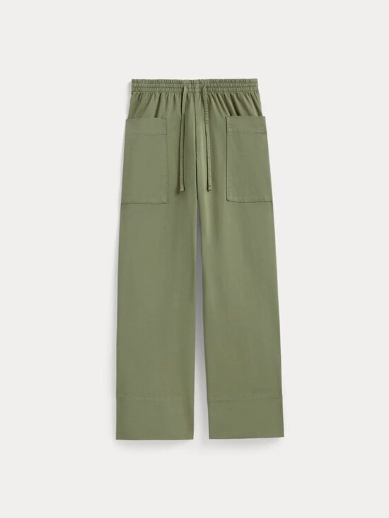 Everlane Pants - Everlane Wide Leg Cargo Easy Pant L Large NWT Oil Green